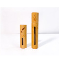 Wholesale custom bamboo roll on glass bottle 5ml 10ml  roller bottle with stainless roller